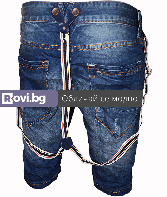 Къси мъжки дънки X08 Къси мъжки дънки X08